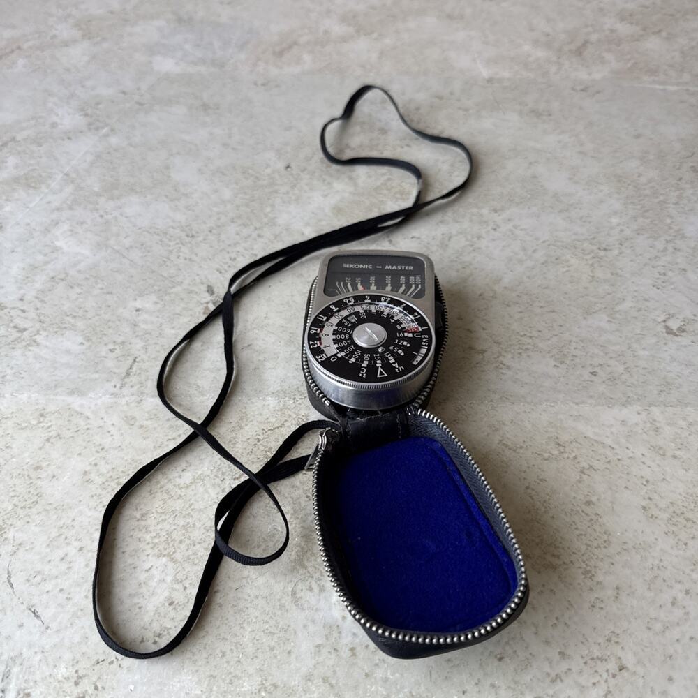 Sekonic Master L-104 Series S. Light Meter With Case Untested